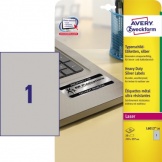 Etikett Typenschild 210 x 297mm silber