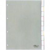 Register A4 transparent blanko 10tlg Hartfolie