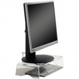 Monitorständer Höhe 9cm 15kg klar Acrylglas