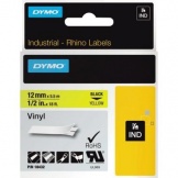 Dymo 18432 Schriftband IND 12mmx5,5m gelb/sw