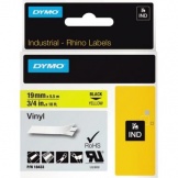 Dymo 18433 Schriftband IND 19mmx5,5m gelb/sw