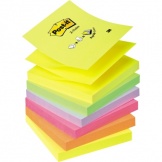 Haftnotiz Z-Notes 76x76mm neon sortiert 6 Block