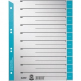 Trennblatt A4 grau/hellblau RC 100 Stück