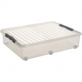 Aufbewahrungsbox Q-line 60l 80x50x20cm Rollen