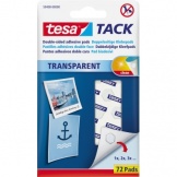 Klebepad TACK 10x10mm transp doppelseitig 72St/Pg