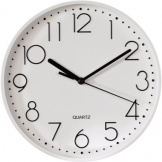 Wanduhr Quartz PG-220 22cm rund weiß analog
