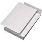 Faltentasche B4 40mm weiß hk 140g 100St/Pg