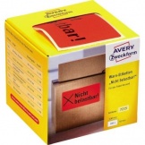 Hinweisetikett 100 x 50 mm Papier neonrot Nicht be