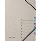 Ordnungsmappe Easy Grey 7 Fächer A4 335g/m², grau,