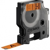 Schriftband Dymo D1 12mm 3m schwarz auf orange Vin