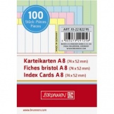 Karteikarte A8 liniert quer 180g/m² Karton je 20 x