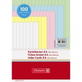 Karteikarte A6 quer liniert 180g/m² Karton je 20 x