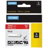 Dymo 1805422 Schriftband IND 19mmx 5,5m rot/wß