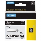 Dymo 1805436 Schriftband IND 19mmx5,5m sw/wß