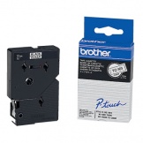 Schriftband TC101 12mm schw a. farblos