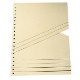 Trennblatt Staffel unbedruckt chamois 200g RC