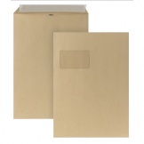 Versandtasche C4 braun Fenster 110g 250St/Pg