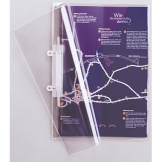 Sichthefter A4 transparent Abheftschiene PP-Folie
