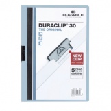 Klemmmappe Duraclip 30 A43mm für 30 Blatt hellblau