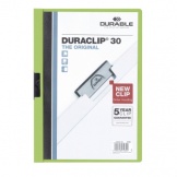 Klemmmappe Duraclip 30 A4 3mm für 30 Blatt grün