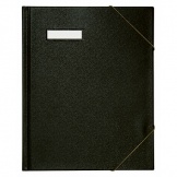 Umlaufmappe A4 schwarz Eckspanner PVC