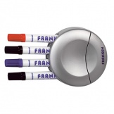 Stiftehalter/ Tafelwischer grau, magnetisch