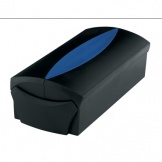 Visitenkartenbox VIP 500Kt/Box schwarz/blau