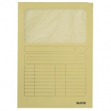 Sichtmappe A4 gelb Pergamin Fenster  160g 100St/Pg