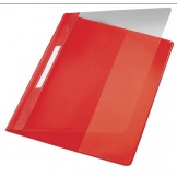 Schnellhefter Exquisit A4 rot/ transparent PVC