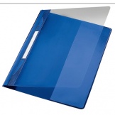 Schnellhefter Exquisit A4 blau /transparent PVC