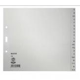 Register ½A4 grau A-Z 20tlg Papier: 100 g/m²