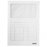 Sichtmappe A4 weiß Pergamin Fenster  160g 100St/Pg