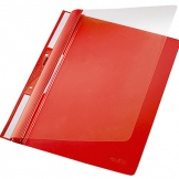Einhängehefter A4 rot/transparent PVC