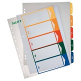 Register A4 transparent 1-5 PC-beschriftbar