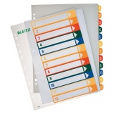 Register A4 transparent 1-12 PC-beschriftbar
