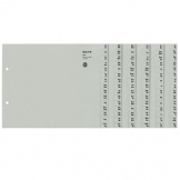Registerserie 24tlg ½A4 grau A-Z Papier