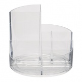 Rundbox 6Fächer Höhe 12,5 cm. Ø 14,0 cm glasklar