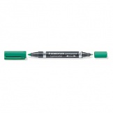Marker 348 duo 0,6/1,5mm grün permanent