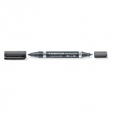 Marker 348 duo 0,6/1,5mm schwarz permanent