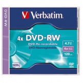 DVD-RW 4,7GB 4 fach 120 min Jewel Case 5 St/Pg