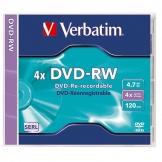 DVD-RW 4,7GB 4 fach 120 min Jewel Case 5 St/Pg