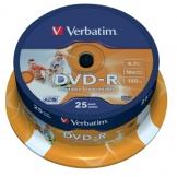 DVD-R DataLifePlus 4,7 GB 16 fach InkJet 25 St.