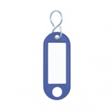 Schlüsselanhänger blau S-Haken Kunststoff