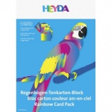 Fotokartonblock 23x33cm 180g/m² Regenbogen 10 Blat
