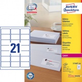 Avery L7160 Etikett 63,5x38,1 Rand weiß 2100Et.