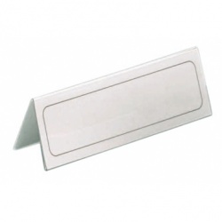 Namensschild Tisch 61/122x210 mm klar 5St/Pg