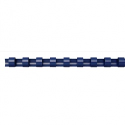 Binderücken PolyCombs 8mm/45 Blatt blau 21Ri/A4