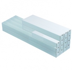 Falthülse Viereck 1100x75x75mm weiß Wellkarton