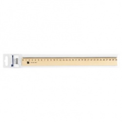 Lineal 30cm Holz Metalleinlage Tuschekante