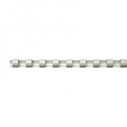 Binderücken PolyCombs 12mm/95 Blatt weiß 21Ri/A4